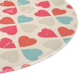 レトロのバレンタインデーパターン カッティングボード (角)