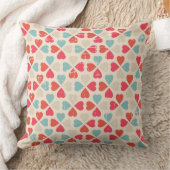 レトロのバレンタインデーパターン クッション (ブランケット)