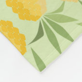 レトロのパイナップル フリースブランケット (角)