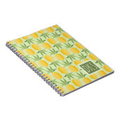 レトロのパイナップル|モノグラム ノートブック (右側)