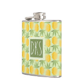 レトロのパイナップル|モノグラム フラスク (左)