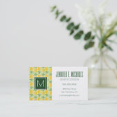 レトロのパイナップル|モノグラム 名刺 (スタンド正面)