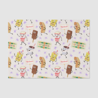 レトロのパディングスナックみんなでパーティーに行こう 薄葉紙