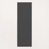 レトロのパーソナライズ黄色とグレーの抽象芸術パターン ヨガマット (裏面)