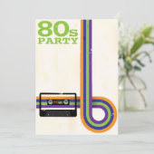 レトロのパーティーの背景 招待状 (スタンド正面)