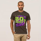レトロのパーティーの背景 Tシャツ (正面フル)