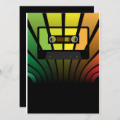 レトロのパーティー 招待状 (正面/裏面)