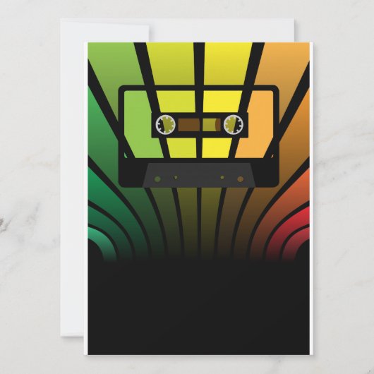 レトロのパーティー 招待状 (正面)