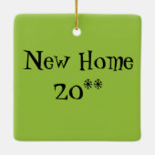 レトロのパーム・スプリングスの家の休日のオーナメント セラミックオーナメント (裏面)