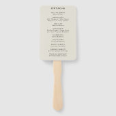 レトロのヒット素晴らしカセット結婚式 プログラム ハンドファン (裏面)