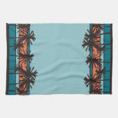 レトロのビーチの台所タオル キッチンタオル (横)