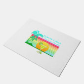 レトロのビーチPunta Canaマルガリータ ドアマット (アングル)