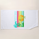 レトロのビーチPunta Canaマルガリータ ビーチタオル (正面)