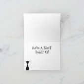 レトロのビート族のボンゴのカスタムな年齢のバースデー・カード カード (内部)