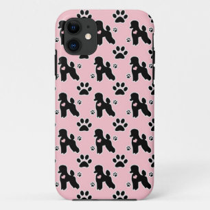 レトロのピンクのプードル iPhone 11 ケース