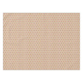 レトロのピンク及び紫色の花パターン テーブルクロス (正面(横))