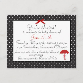 レトロのピンナップのベビーシャワーの招待状 招待状