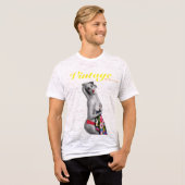 レトロのピンナップのヴィンテージの魅力の女の子熱帯Tiki Tシャツ (正面フル)