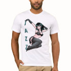 レトロのピンナップの女の子のワイシャツメンズジャズダンサーの上