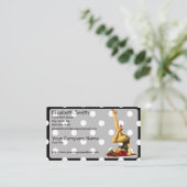 レトロのピンナップの女の子V4 名刺 (スタンド正面)