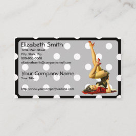 レトロのピンナップの女の子V4 名刺