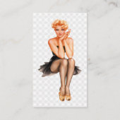 レトロのピンナップ 名刺 (裏面)