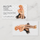 レトロのピンナップ 名刺 (正面/裏面)