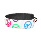 レトロのピースサインのカラフルパターン アスレチックヘッドバンド (右)