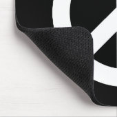 レトロのピースサイン マウスパッド (コーナー)