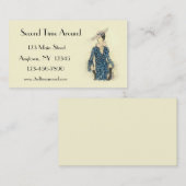 レトロのファッションビジネスカード 名刺 (正面/裏面)