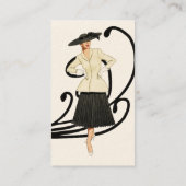 レトロのファッション 名刺 (裏面)