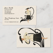 レトロのファッション 名刺 (正面/裏面)