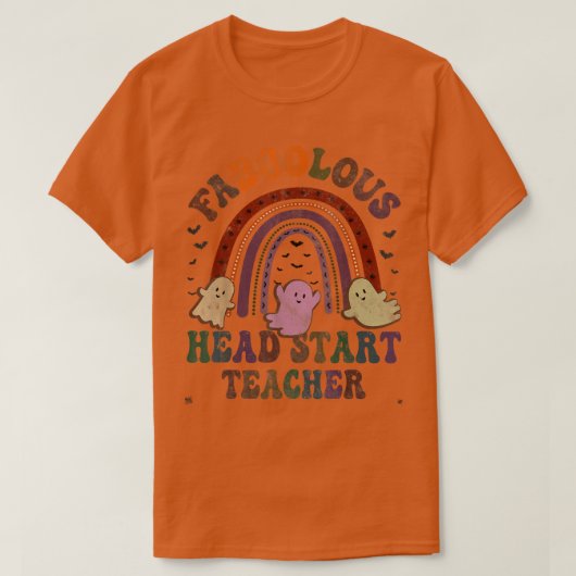 レトロのファブー頭スタート先生衣装 Tシャツ (デザイン正面)