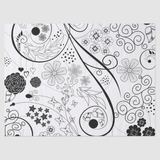 レトロのファンキーで粋なパターン 薄葉紙 (正面)