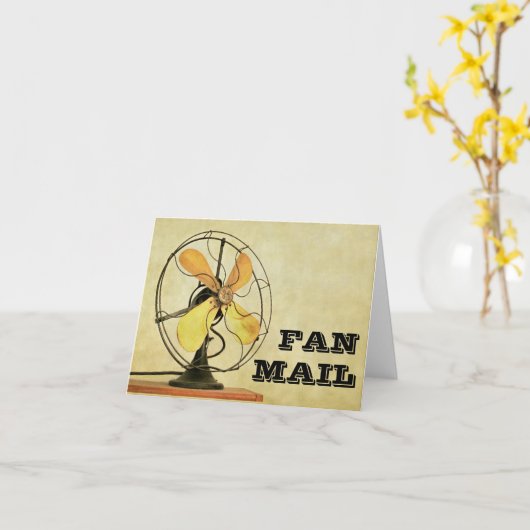 レトロのファンレターのメッセージカード カード (黄色い花)