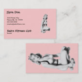 レトロのフィットネス 名刺 (正面/裏面)