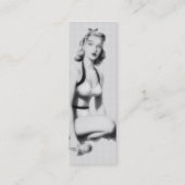 レトロのフィットネスB/W スキニー名刺 (裏面)