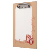 レトロのフクロウのクリップボード クリップボード (左)