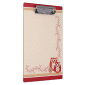 レトロのフクロウのクリップボード クリップボード (右)