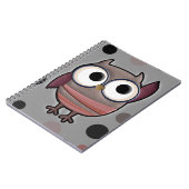 レトロのフクロウ ノートブック (左側)