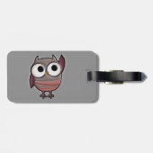 レトロのフクロウ ラゲッジタグ (裏面横)