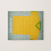 レトロのフットボールジャージーオーストラリア ジグソーパズル (横)