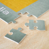 レトロのフットボールジャージーオーストラリア ジグソーパズル (側面)