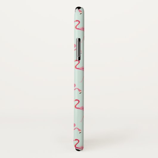 レトロのフラミンゴパターン|はあなたの写真を加えましたり及び示します Case-Mate iPhoneケース (裏面/右)