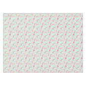 レトロのフラミンゴパターン テーブルクロス (正面(横))