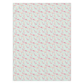 レトロのフラミンゴパターン テーブルクロス (正面)