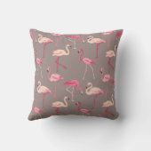 レトロのフラミンゴ クッション (裏面)