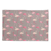 レトロのフラミンゴ 枕カバー (裏面-左)