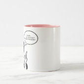 レトロのフロイト派のスリップ ツートーンマグカップ (中央)