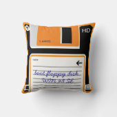 レトロのフロッピーディスクドライブ枕 クッション (裏面)